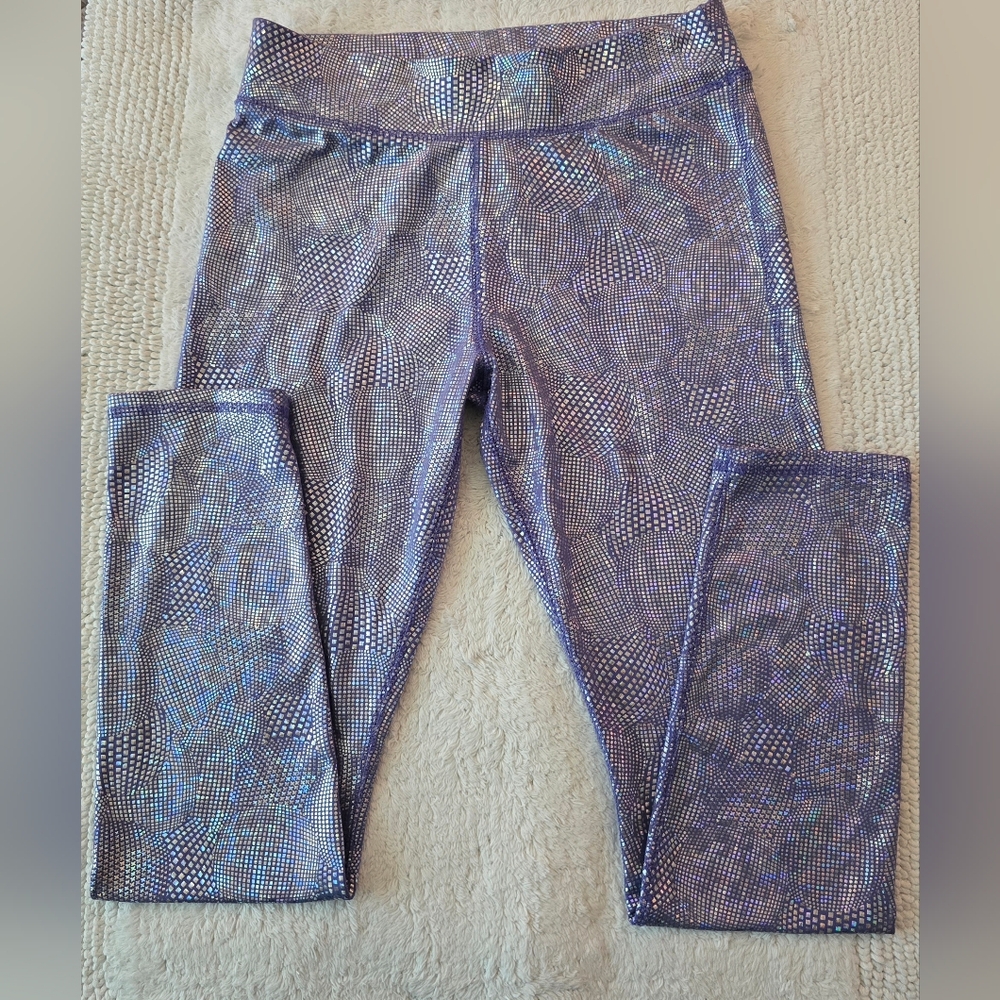 More Than Magic Girl's Leggings L(10-12) Snake Skin Shimmer Shine